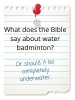 Or should it be completely underwater…